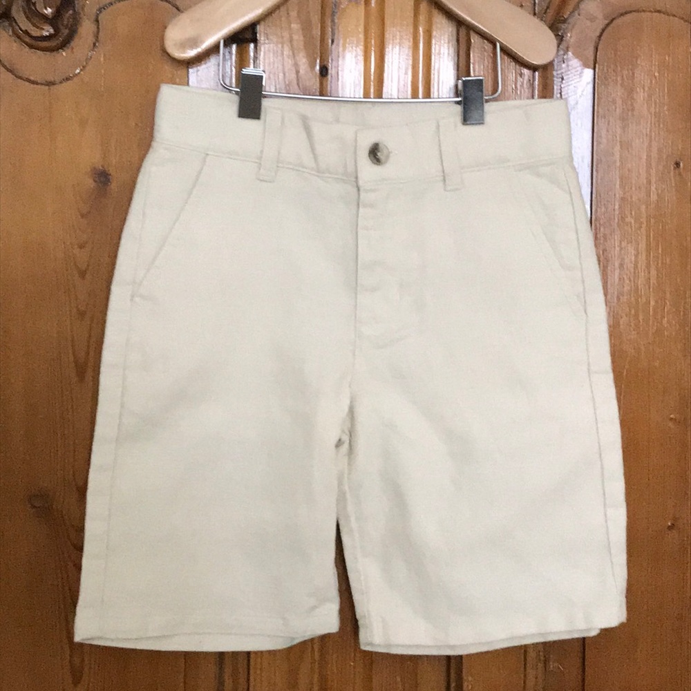 Janie and Jack Boys Linen/Cotton Blend Short